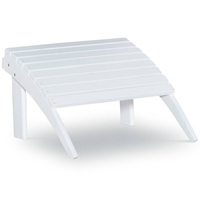 Gavil White Adirondack Ottoman - White