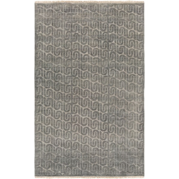 slide 2 of 3, Hand Knotted Bonsallo Wool/Cotton Area Rug