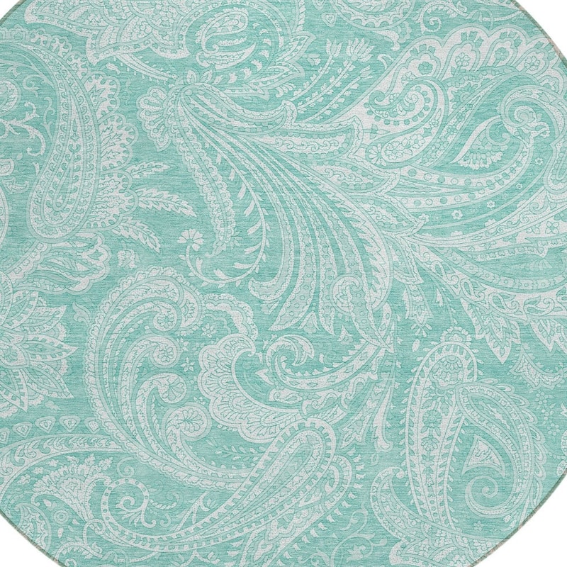 HomeRoots Paisley Transitional Rectangle Outdoor Rug