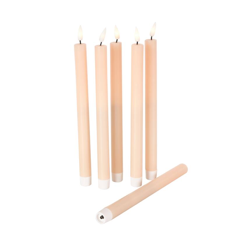 Wax Indoor Outdoor Flameless Candle with Remote Control (Set of 6)