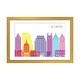 preview thumbnail 11 of 18, iCanvas "Atlanta II Skyline Pop" by Paul Rommer Gold - 16x24x1