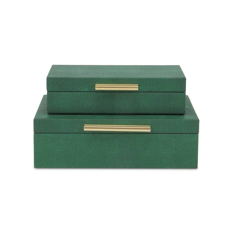 Lusan Black Vinyl Decorative Box Set