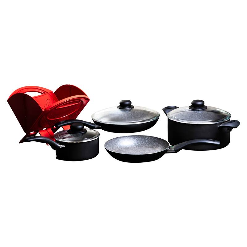 Ballarini Matera 8-pc Nonstick Cookware Set - Aluminum - Aluminum - 8 Piece - 8-pc