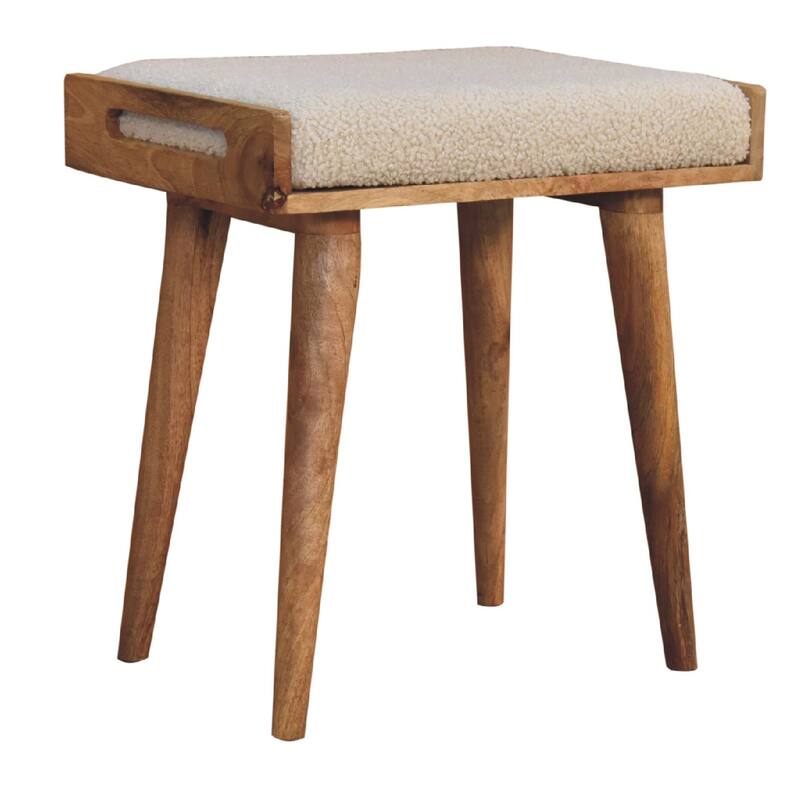 Tray Style and Minimalist Wooden Footstool