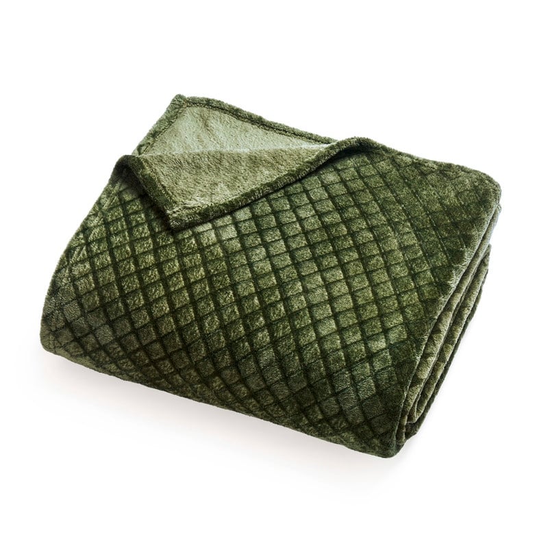 Superior Alaska Quilted Diamond Plush Fleece Blanket For Couch or Bed