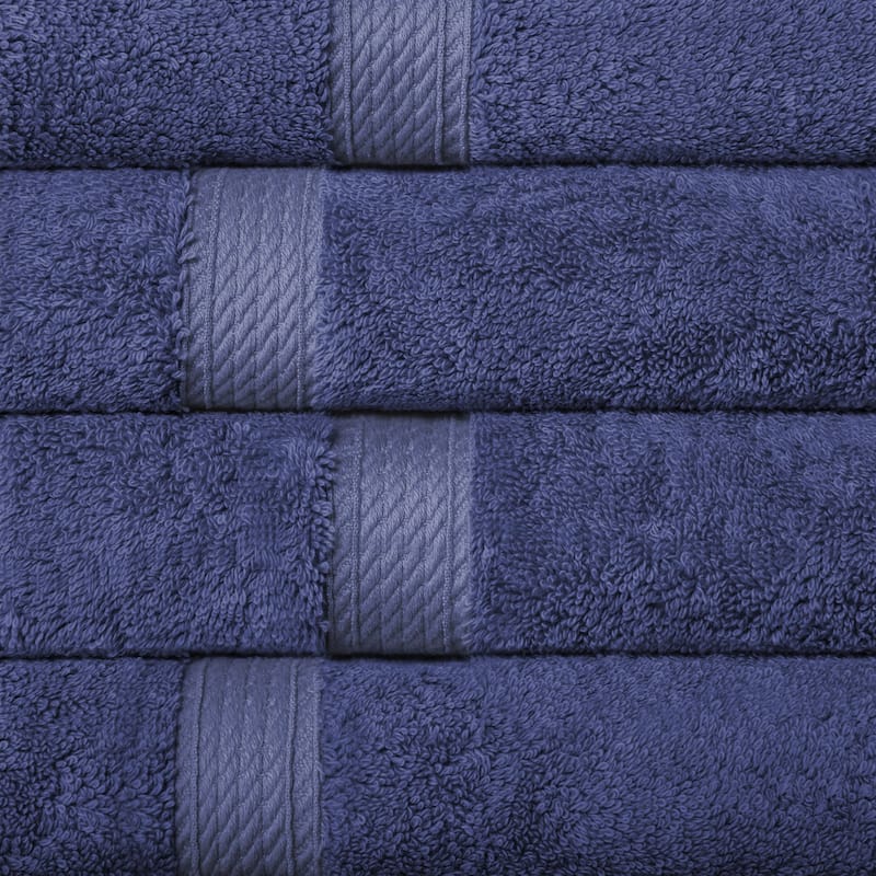 Superior Egyptian Cotton Pile Heavyweight Hand Towel Set of 4