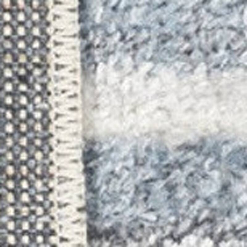 HomeRoots Geometric Modern Round Area Rug - 94.00 in. x 94.00 in. x 0.25 in.