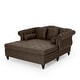 preview thumbnail 5 of 38, Wellston Tufted Double Chaise Lounge by Christopher Knight Home - 62.50" L x 58.50" W x 34.00" H