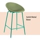 preview thumbnail 28 of 38, Set of 2 26-inch Contemporary Eiffel Dowel DSW Counter Height Stool Barstool With Backs For Kitchen Home Side Break Room