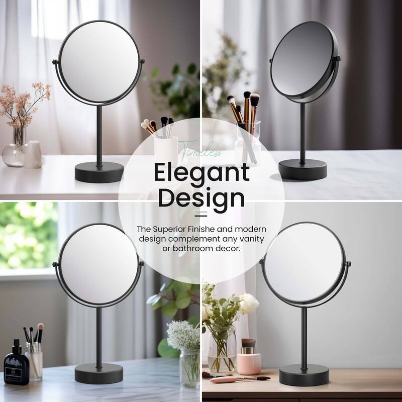 Circular Free Standing Magnifying Make Up Mirror