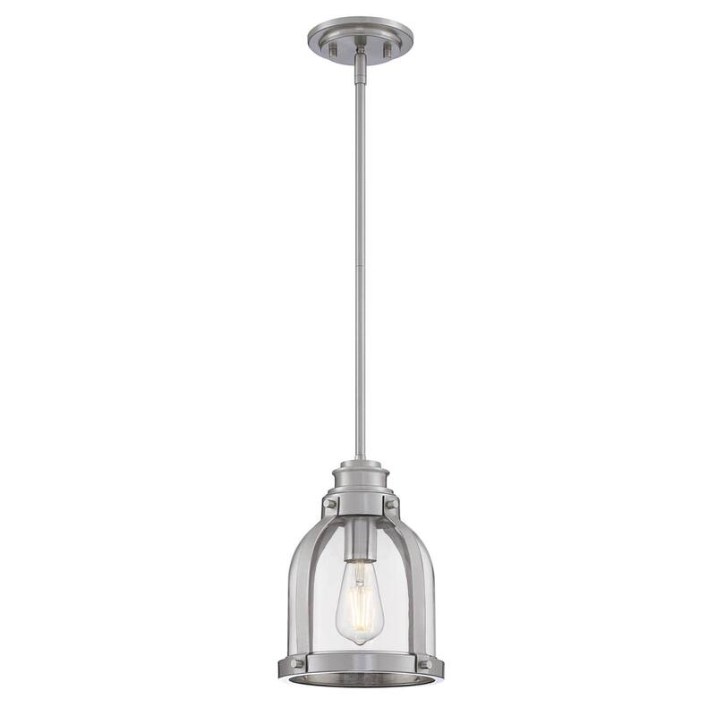 Westinghouse Lighting Cindy One-Light Brushed Nickel Indoor Mini Pendant - 1-Light