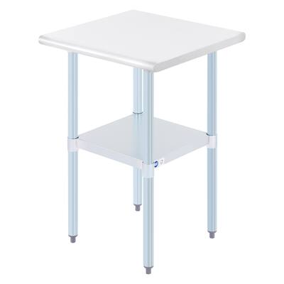 CO-Z Stainless Steel Kitchen Prep Table w Adjustable Bottom Shelf