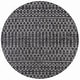 preview thumbnail 124 of 166, JONATHAN Y Trebol Moroccan Geometric Textured Weave Indoor/Outdoor Area Rug 5'3" Round - Black/Gray