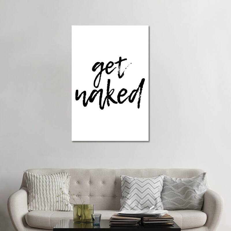 iCanvas "Get Naked" by Pixy Paper Canvas Print - 48x32x1.5