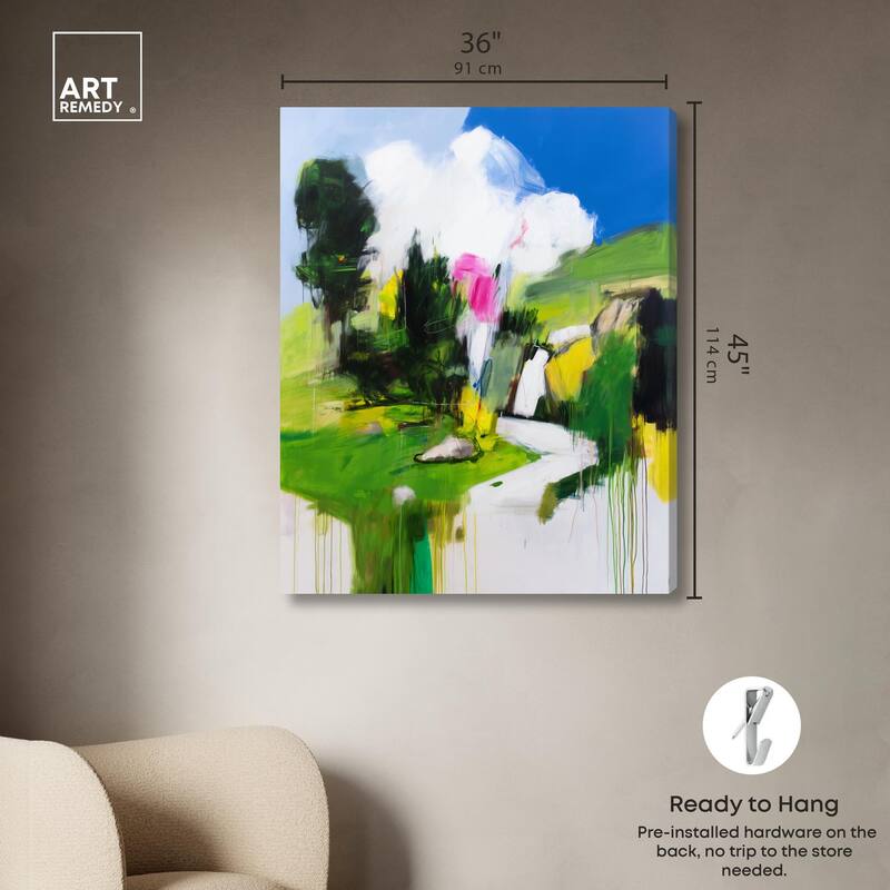 Swiss Fields Canvas by Art Remedy, Gallery Wrapped