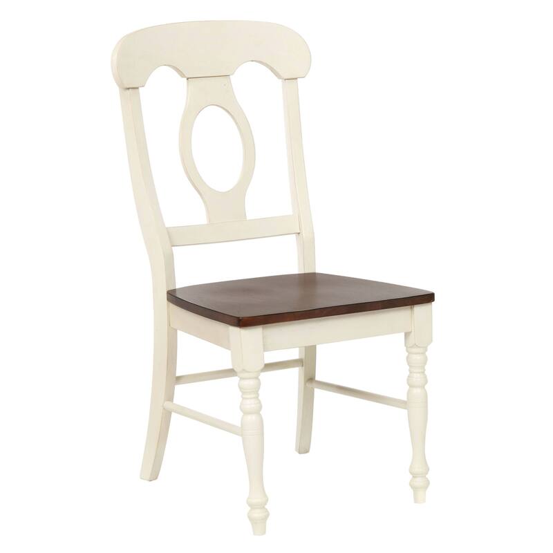 Extendable Round Dining Table Set - 42" Drop Leaf Table & 4 Coastal Chairs