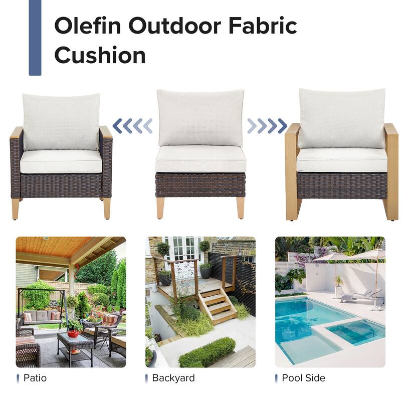 All-Weather Sofa Outdoor Conversation Set