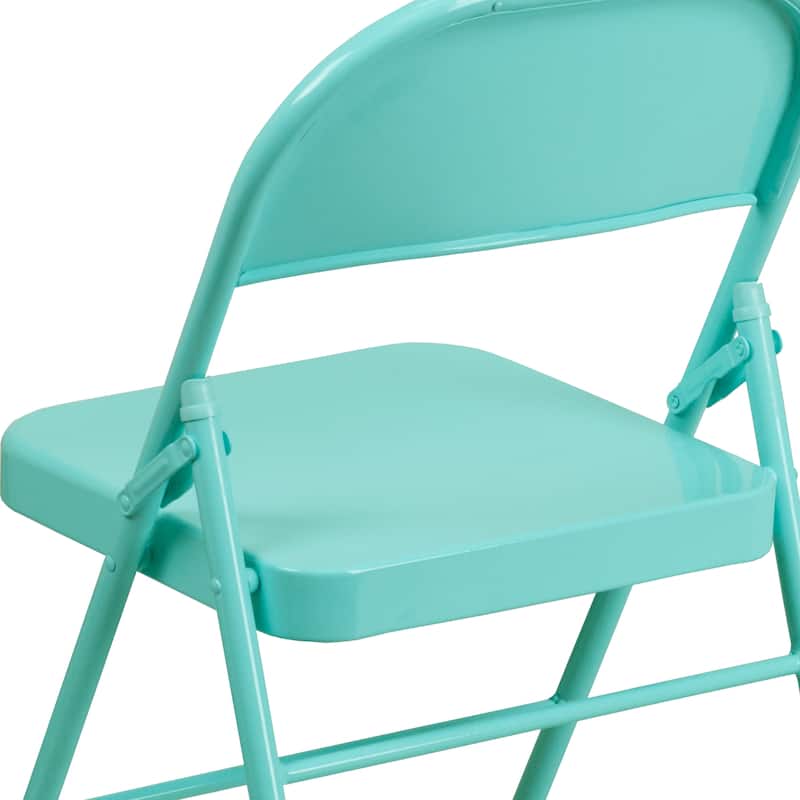4 Pack Triple Braced & Double Hinged Folding Chair