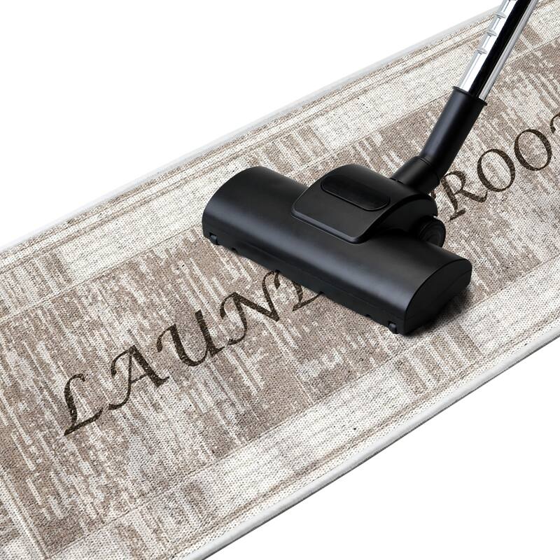 SussexHome Washable Ultra Thin Cotton Laundry Room Rug Runner - 20" x 59"