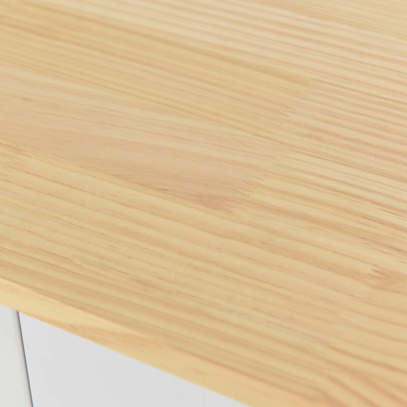 Rolling Mobile Kitchen Island with Drop Leaf - Solid Wood Top