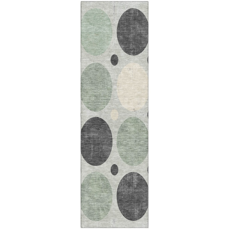Premium Washable Super Soft Casual Circles Mayfield Rug
