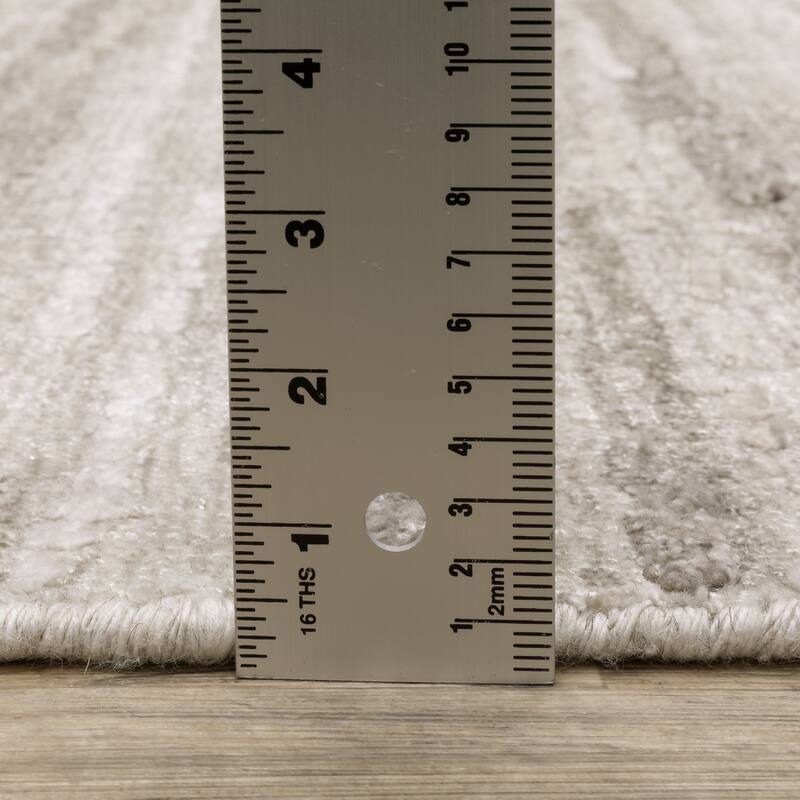 Cameryn Textural Distressed Stripe Area Rug