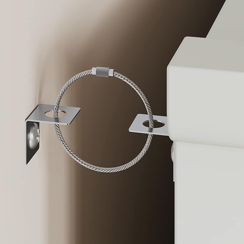 71" Tall Modern Storage Cabinet with Doors and Adjustable Shelves