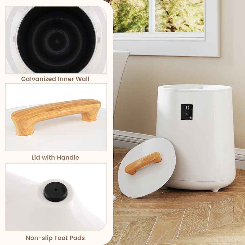 18L Large Towel Warmer with LED Display and Auto Shut off-Pink