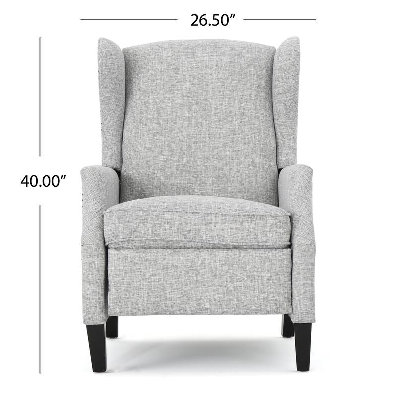 Contemporary Modern Recliner, Tufted Push-back Recliner