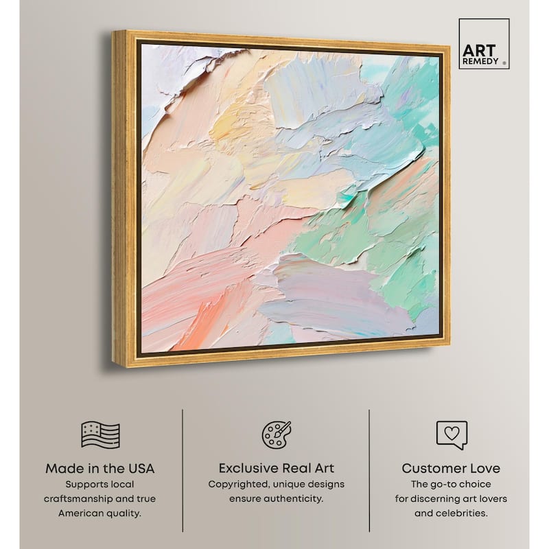Flowing Mousse III Canvas by Art Remedy