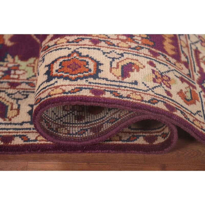 Oushak Oriental Foyer Rug Hand-Knotted Wool Carpet - 3'11" x 6'0"