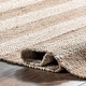 preview thumbnail 9 of 13, Nuloom Alisia Flatweave Striped Jute Area Rug