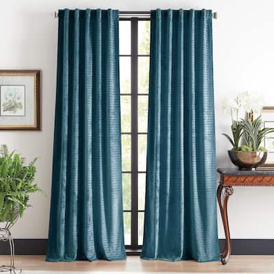 Martha Stewart Wave Embossed Curtain Panel Pair