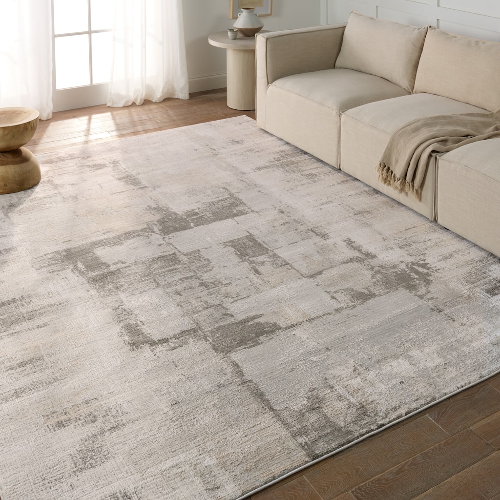 Malwin Abstract Cream/ Taupe Area Rug