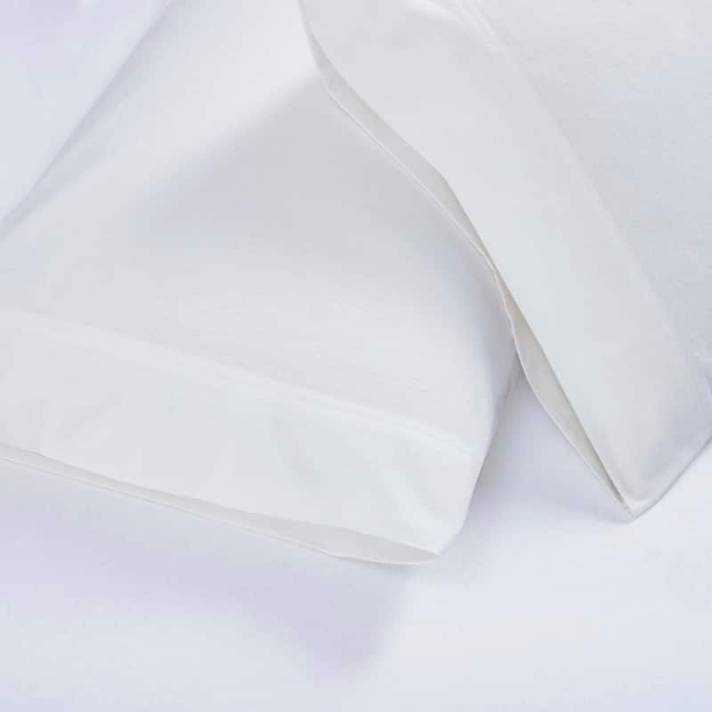 Superior Solid Flannel Cotton Fuzzy Pillowcases, Set of 2