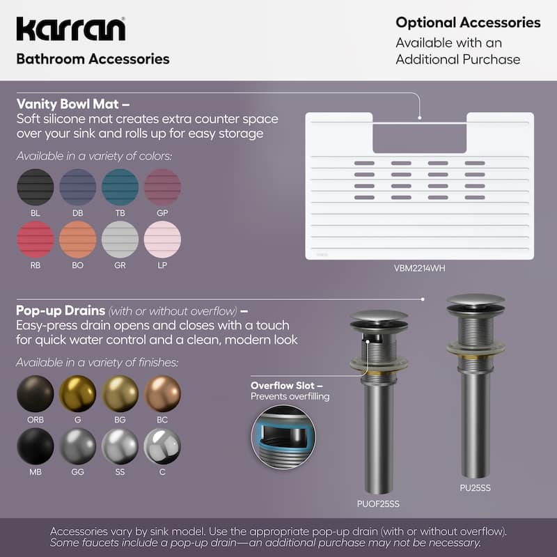 Karran 17-3/8" Undermount Vitreous China Bathroom Sink In White