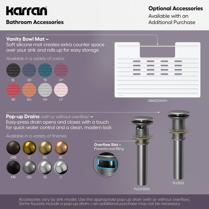 Karran 21-1/4" Undermount Vitreous China Bathroom Sink In White