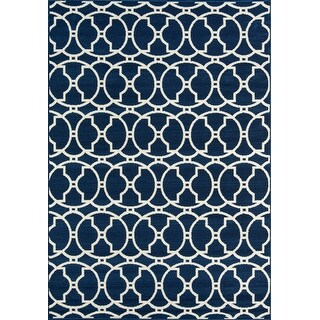 Skyline Decor Navy Baja Rugs in Rectangle Shape - 4' X 6' - Bed Bath ...