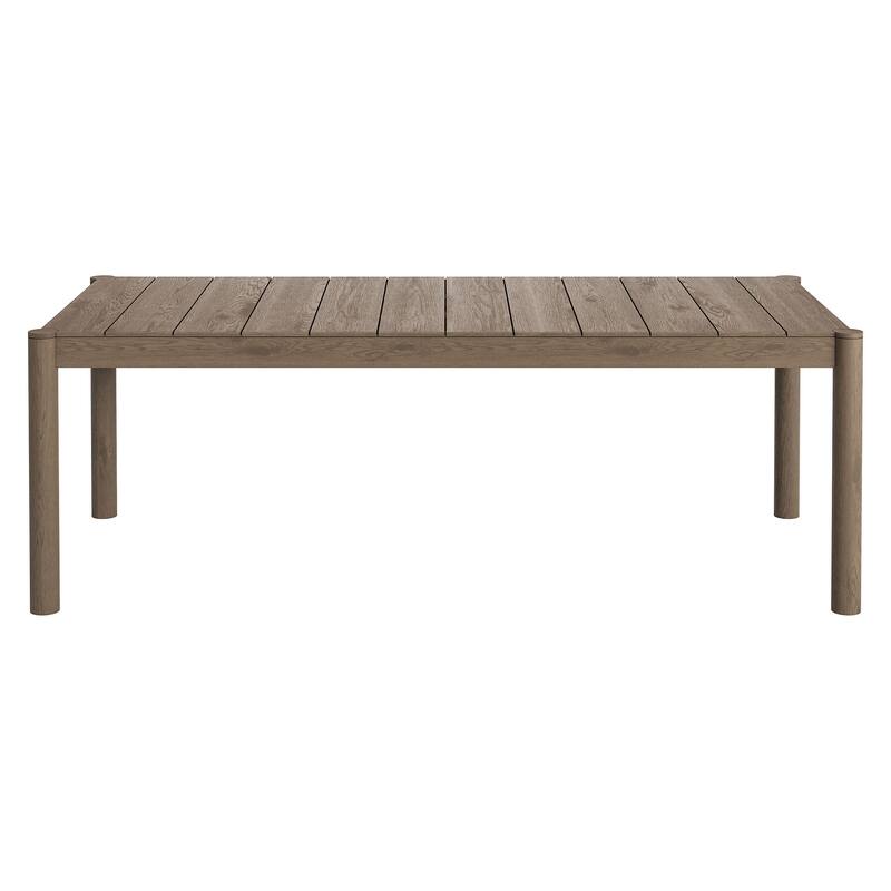 Eleni 89-Inch Outdoor Patio Teak Wood Dining Table