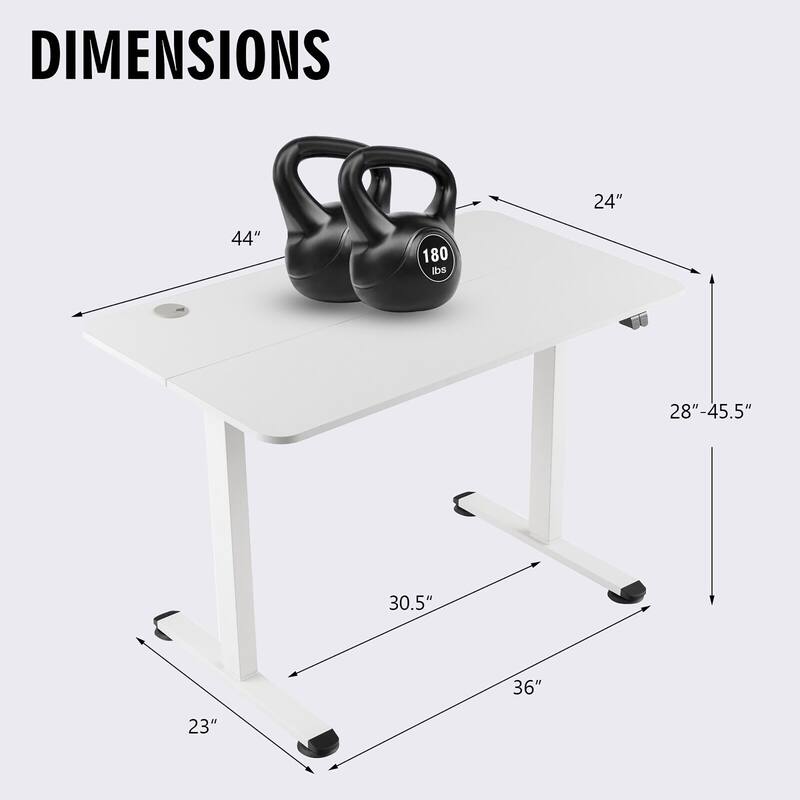 Gymax Electric Standing Desk Adjustable Stand up Computer Desk