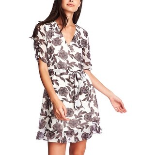cream silk wrap dress