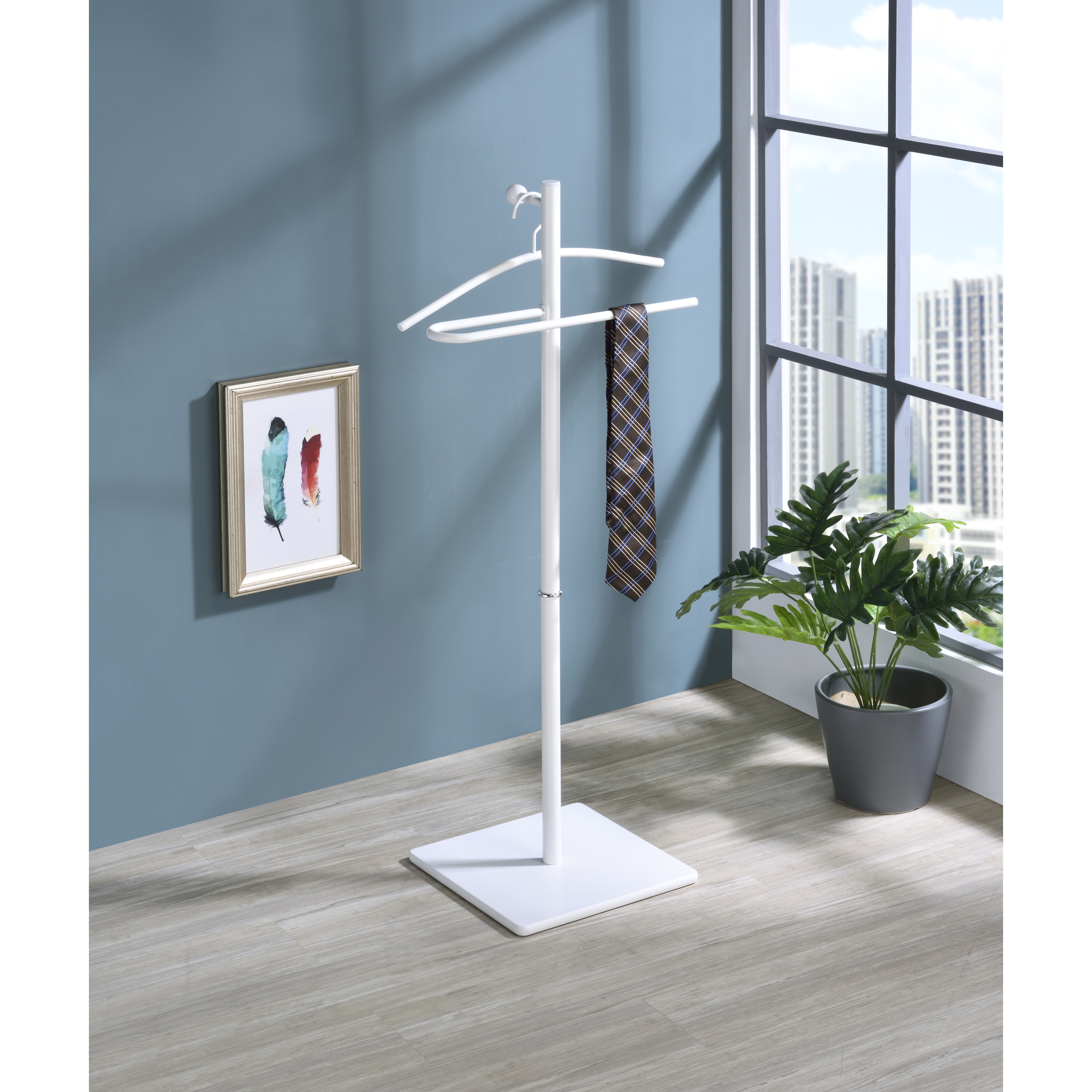 Proman Products Kumo Freestanding Metal Valet Stand Organizer with Removable Hanger Trouser Bar 18 W x 11.5 D x 41 H On Sale Bed Bath Beyond 36263828