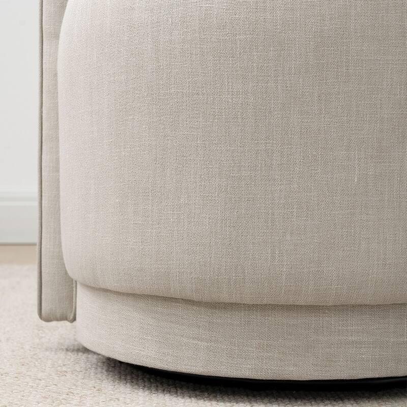 19" Upholstered Swivel Dining Chair