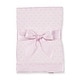 preview thumbnail 1 of 2, Bearington Baby Dottie Snuggle Blanket (Pink), 28.5" x 28.5"
