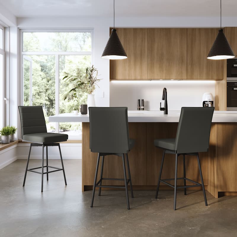 Amisco Donato Swivel Counter and Bar Stool