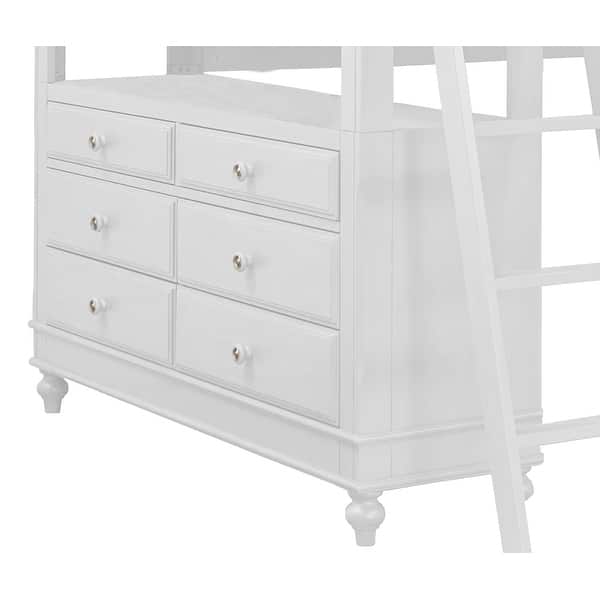 Hillsdale Kids and Teen Lake House Full Loft Bunk Bed with Full Lower