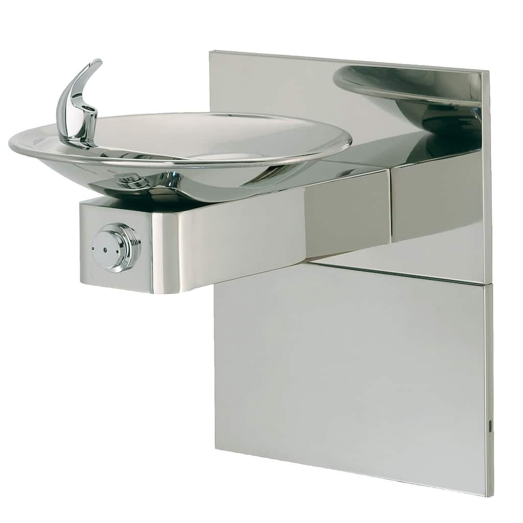 Haws Wall Mounted Polished Stainless Steel Drinking Fountain with