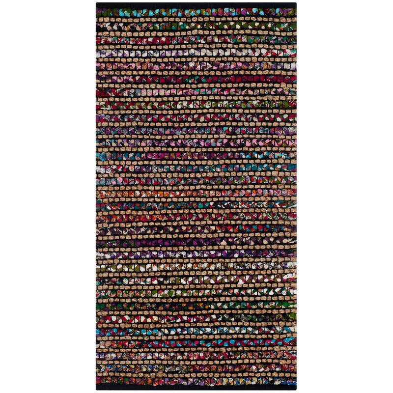 SAFAVIEH Handmade Cape Cod Huberte Bohemian Jute Rug - 2'3" x 4' - Multi