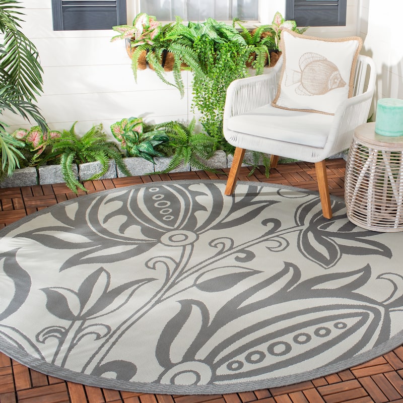 SAFAVIEH Courtyard Evaleen Indoor/ Outdoor Waterproof Patio Backyard Rug