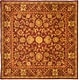 preview thumbnail 21 of 94, SAFAVIEH Handmade Antiquity Manerva Traditional Oriental Wool Rug 6' Square - Wine/Gold